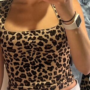 Zara cheetah print top